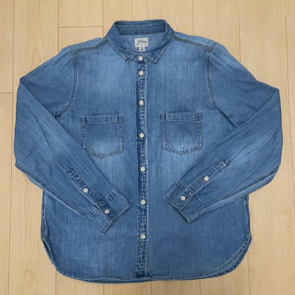 J. Crew Tops - J. Crew Everyday Chambray Shirt